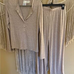 H&M Women's Cream Pajama Set